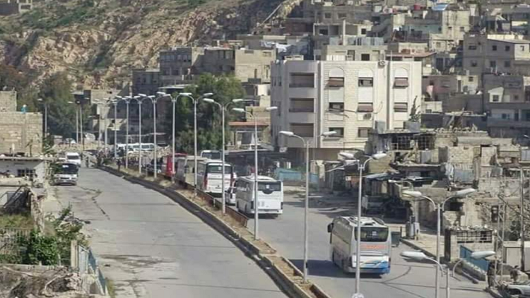 إجلاء مسلحين معارضين من حي برزة الدمشقي