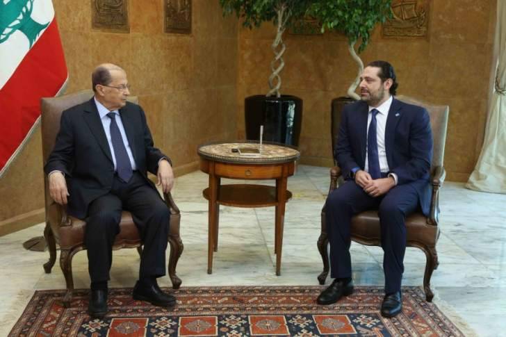 وصول الحريري الى بعبدا للقاء الرئيس عون