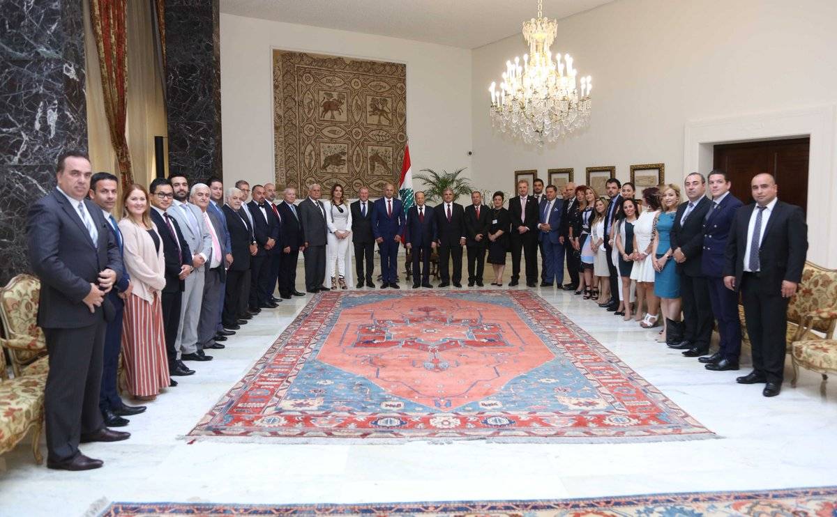 الرئيس عون إستقبل وفداً من غرفة التجارة اللبنانية الأسترالية - ملبورن برئاسة فادي الذوقي وحضور الوزير بيار رفول