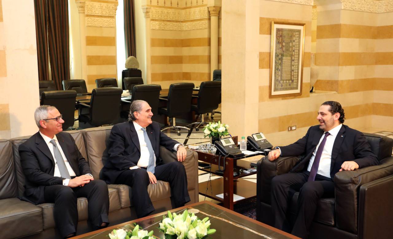 الحريري استقبل جريصاتي والخازن