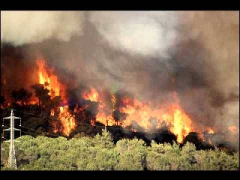 حريق في وادي الحاصباني