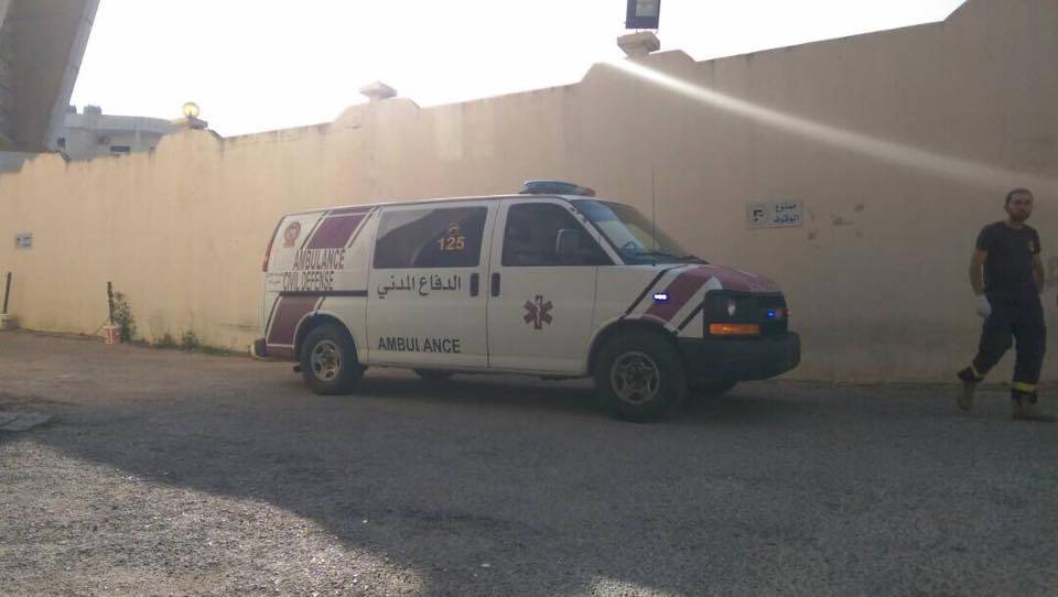 جريح اثر انزلاق دارجة نارية في برج رحال