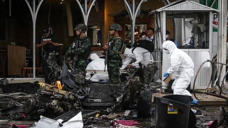 إصابة أكثر من 50 شخصا بينهم أطفال في تفجير سيارة في تايلاند