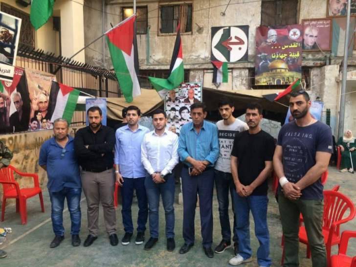 وفد من أمل زار خيمة الإعتصام بشاتيلا تضامناً مع الأسرى الفلسطينيين
