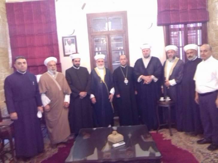المطران حداد استقبل وفدا من مجلس علماء فلسطين في لبنان