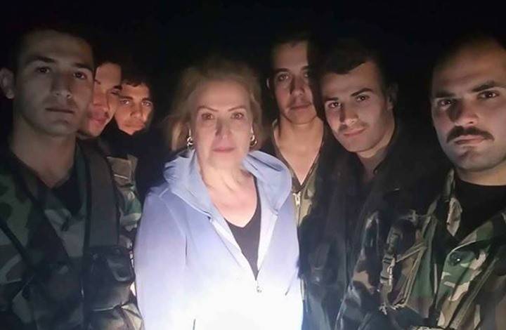 بالصور.. رغدة مع جنود سوريين لـ6 ساعات ليلاً