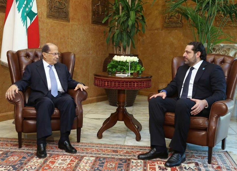 عون والحريري اتفقا ان يعقد مجلس الوزراء جلسة يوم الأربعاء في السراي
