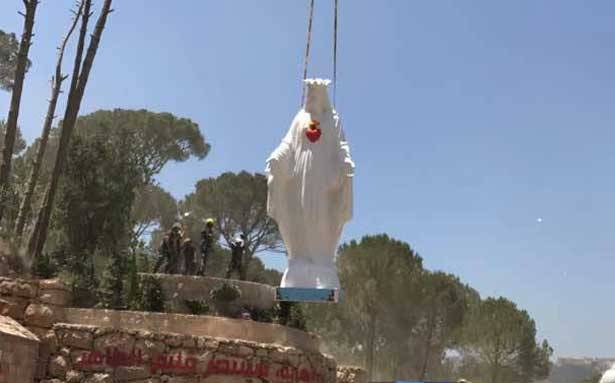 نقل العذراء فاطيما الى القصيبة