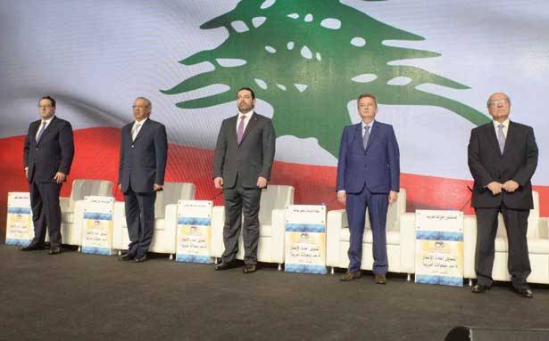 منتدى تمويل إعادة الإعمار ما بعد التحوّلات العربيّة
الحريري : حجم الإعمار يتطلّب الإنفتاح والتعاون مصرفياً
سلامة : مقررات بازل 3 تُعيق عملية إعادة الإعمار