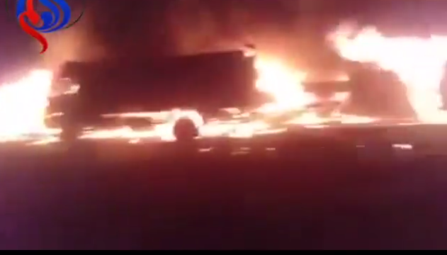 الفيديو الأوّل للانفجار الضخم الذي هزّ مخيم الركبان على الحدود السورية الأردنية