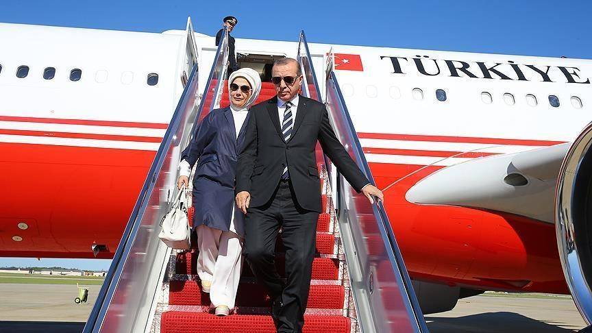 أردوغان وصل الى أميركا بزيارة يلتقي خلالها ترامب