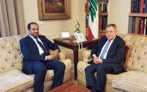 السنيورة عرض الاوضاع مع سفير الامارات