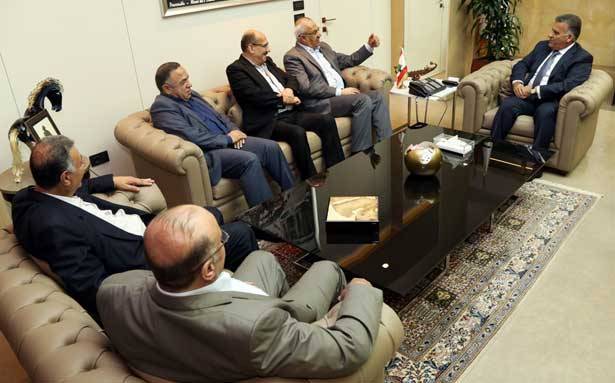 ابراهيم استقبل وفداً فلسطينياً