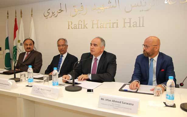 توقيع مذكرة تفاهم لتسهيل التبادل التجاري
بين اتحادي الغرف اللبنانيّة ــ الباكستانيّة