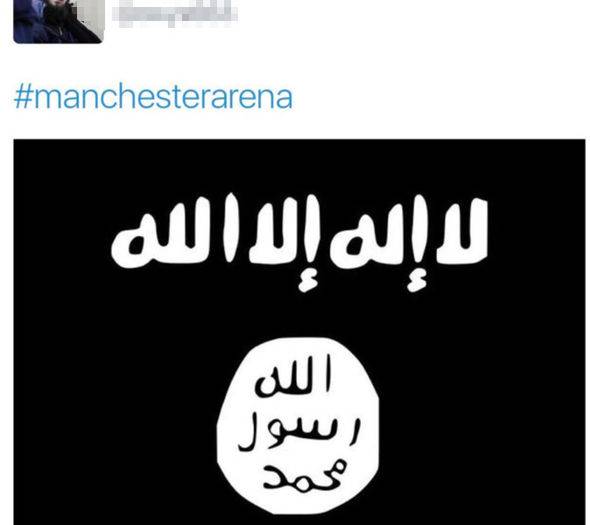 تغريدة بعلم داعش أعلنت هجوم مانشستر قبل وقوعه!