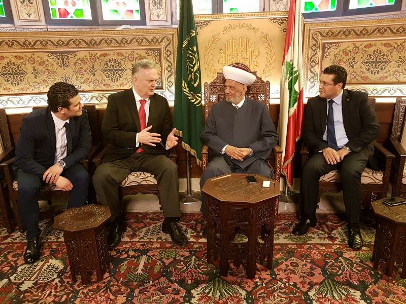 دريان التقى رئيس وزراء البوسنة السابق ومدير المخابرات في الجيش