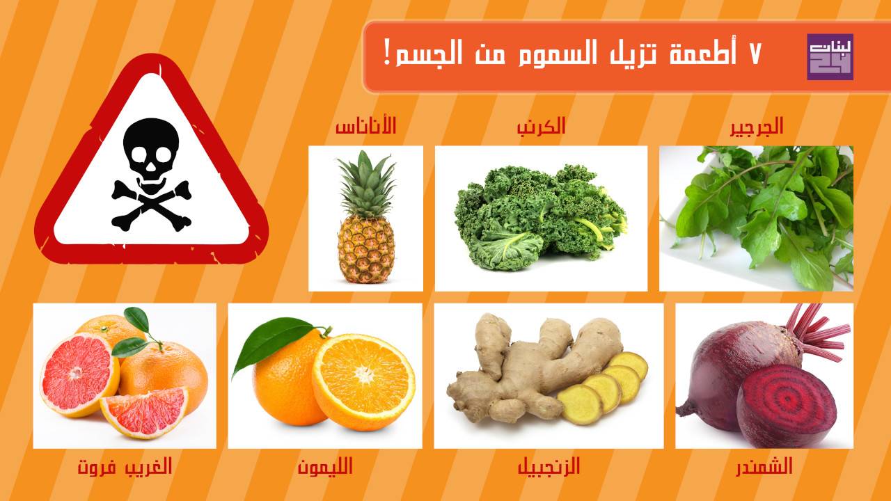 7 أطعمة تزيل السموم من الجسم