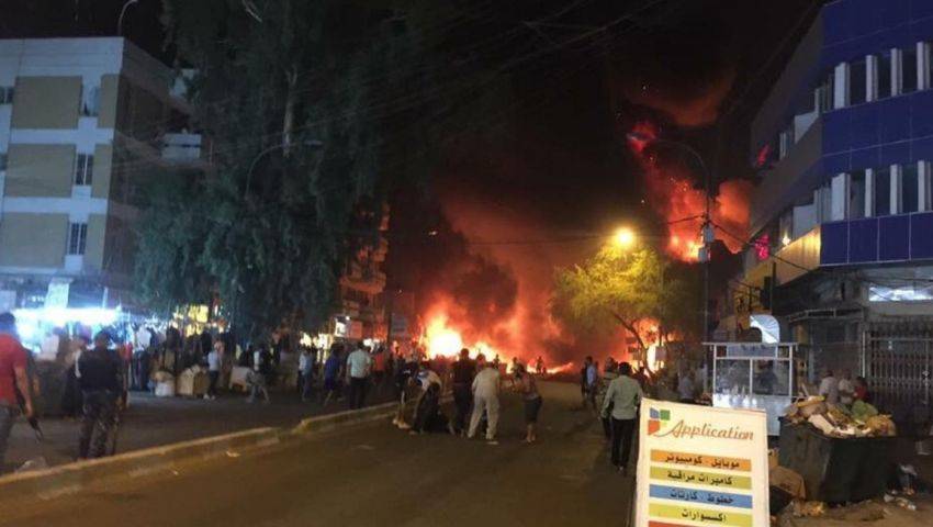 بالفيديو - ارتفاع عدد قتلى تفجير الكرادة إلى 12.. و