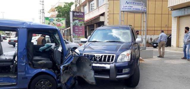 5 جرحى في حادث سير على طريق المصيلح النبطية