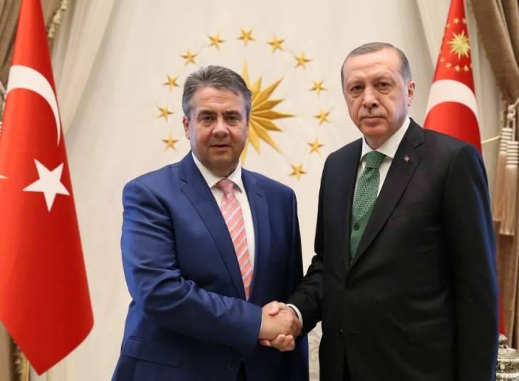 أردوغان التقى وزير الخارجية الألماني في المجمع الرئاسي بأنقرة