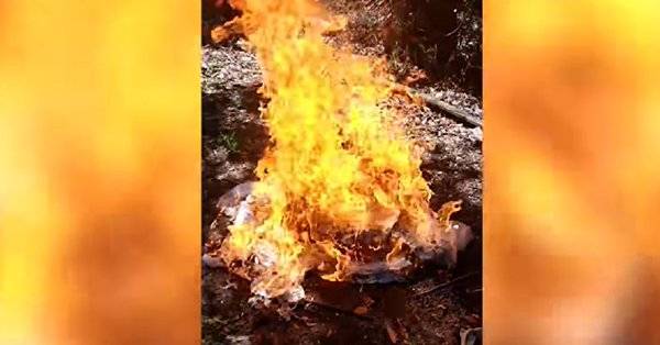 فتاة تحرق فستان زفافها ردا على خيانة خطيبها