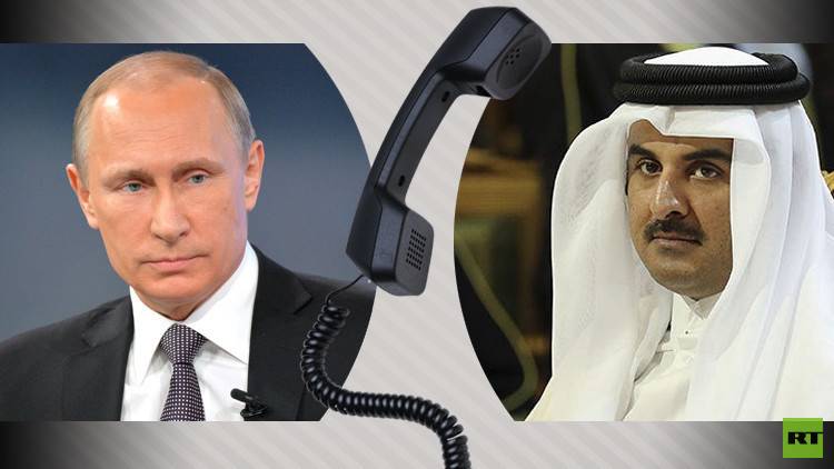بوتين يؤكد لأمير قطر موقف موسكو القائم على حل الأزمات بالطرق السياسية