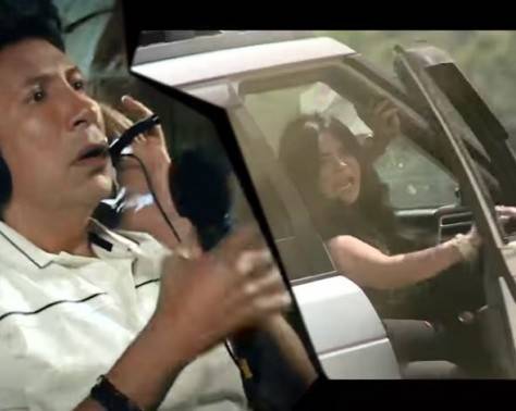 فيديو مروع.. سقوط ضيفة هاني رمزي من أعلى الجبل!