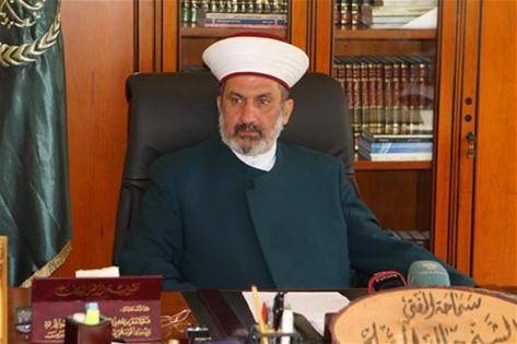 المفتي صلح: الامن في بعلبك لم يعد يحتمل والفلتان في ذروته