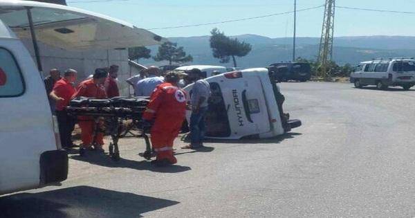 جريحان بحادث سير على طريق القبيات