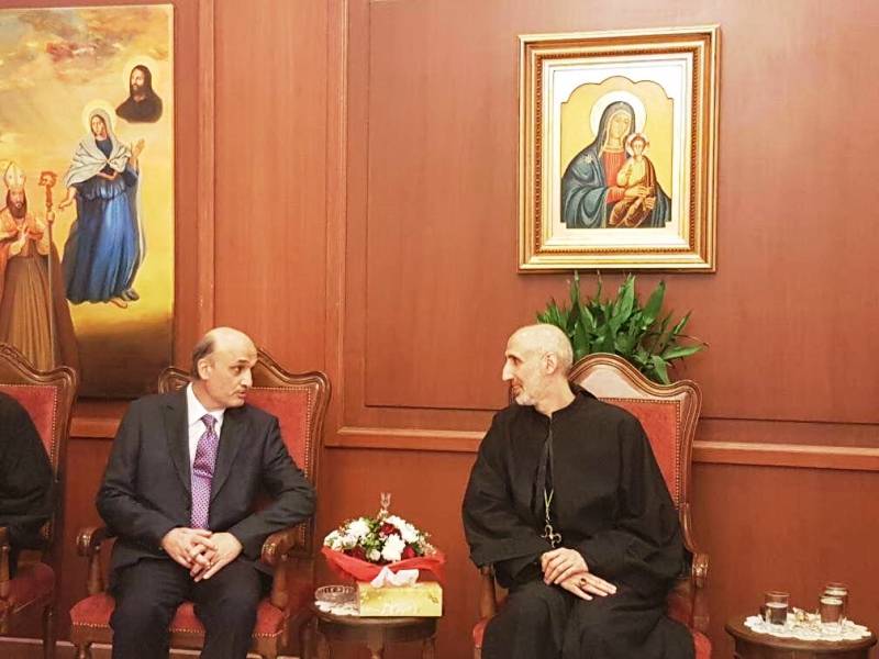 جعجع زار الشدياق ومجلس المدبرين في الرهبانية المارونية المريمية مهنئا
