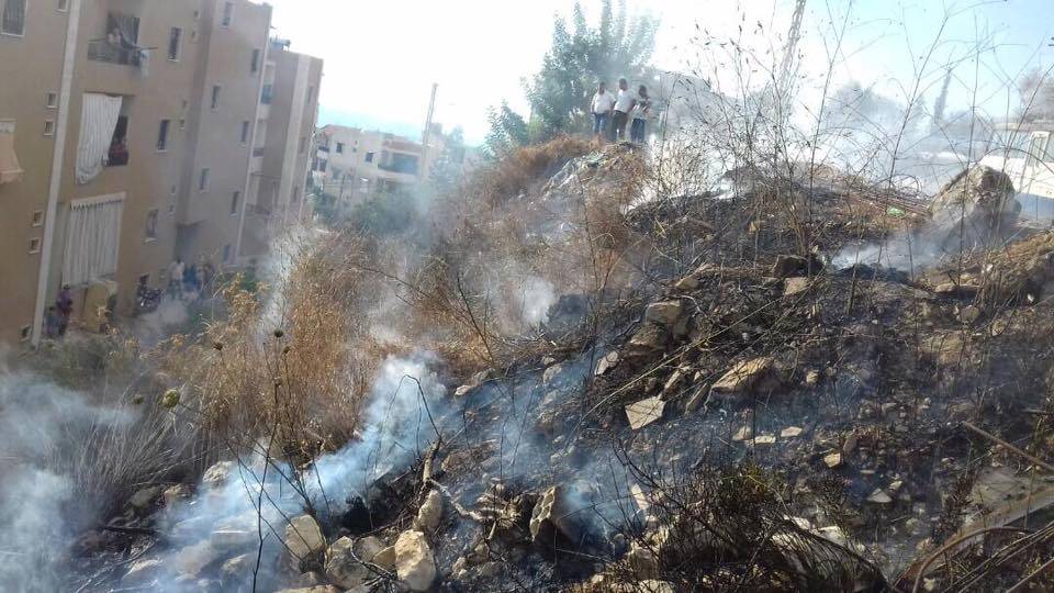 اندلاع حريق اعشاب في برجا