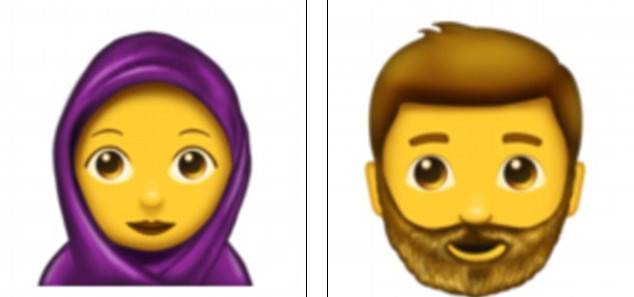 امرأة محجبة ورجل بلحية: رموز تعبيرية تطلقها آبل!