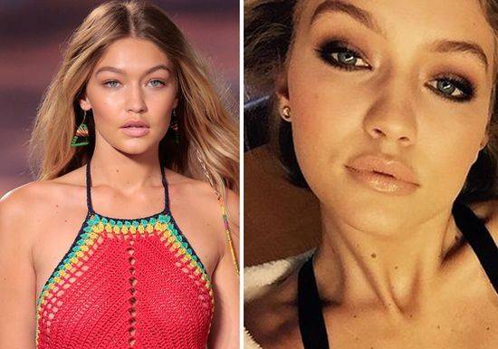 لماذا تظهر شفاه جيجي حديد أكبر عند اتخاذ صورة السيلفي؟