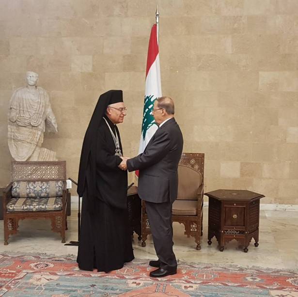 البطريرك العبسي للرئيس عون: مشرقيتنا تجعلنا في حوار وتشارك مع اخوتنا المسلمين لخدمة لبنان وكل بلد نحن فيه