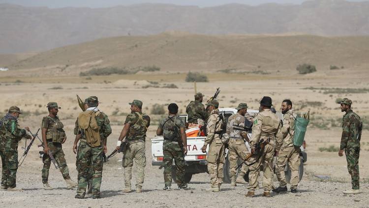 بالصور.. مقتل وإصابة 16 فردا من الحشد الشعبي بهجوم غرب الموصل