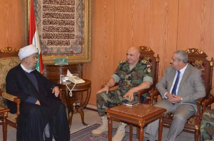 قبلان إستقبل العماد عون: الجيش خشبة خلاص لبنان وضمانة لحفظ وصون وحدته