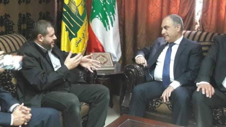 مسؤول صيدا في حزب الله إستقبل النائب زياد أسود على رأس وفد