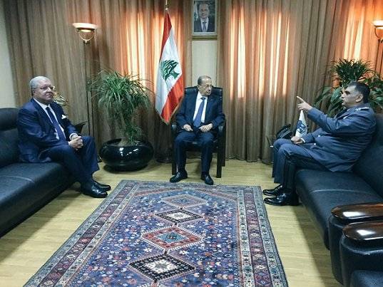 خلوة بين رئيس الجمهورية ميشال عون ووزير الداخلية نهاد المشنوق ومدير عام قوى الأمن الداخلي اللواء عماد عثمان في مقرّ المديرية