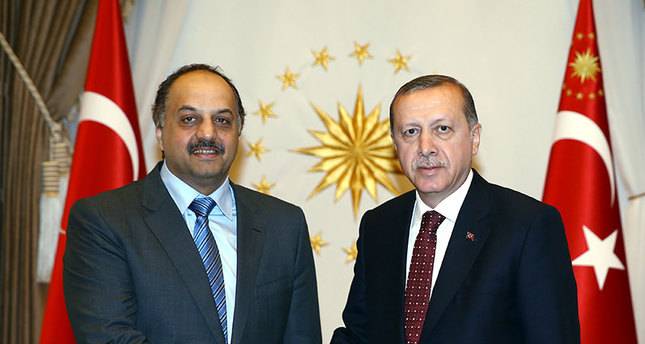 أردوغان يلتقي وزير الدفاع القطري في أنقرة