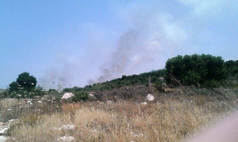 اندلاع حريق في أحراج جبل القرنة في جبلا البترونية