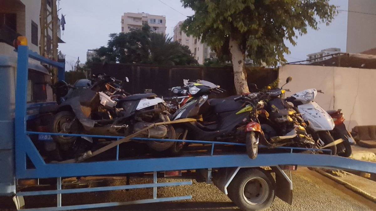 قوى الامن حجزت 26 دراجة آلية مخالفة في طرابلس ليل أمس