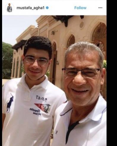 بعد عملية استئصال الورم - مصطفى الأغا ينشر صورة لابنه... لن تصدقوا كم يشبهه!!!