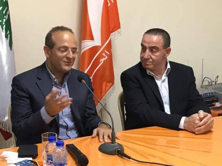 وزير الاقتصاد يختتم زيارته الى زحلة بلقاء كوادر "التيار الوطني الحر"
