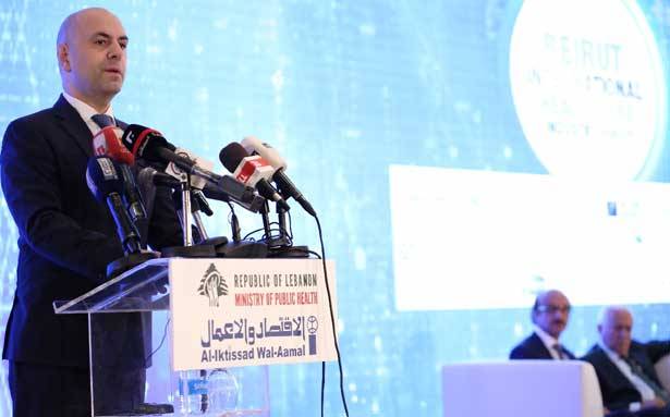 حاصباني افتتح «مُلتقى بيروت الدولي للصناعة الصحيّة»
