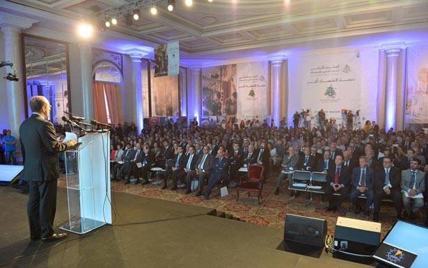 إفتتاح «المنتدى اللبناني للمؤسّسات الصغيرة والمتوسّطة»
خوري مُمثلاً عون : لوضع خطّة إقتصاديّة واضحة المعالم
سلامة : الليرة اللبنانيّة مُستقرة وعزّزنا موجوداتنا بالعملات الصعبة