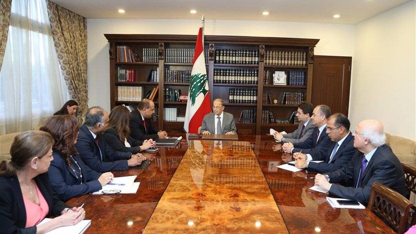 الرئيس عون استقبل المدير الإقليمي للبنك الدولي في الشرق الأوسط