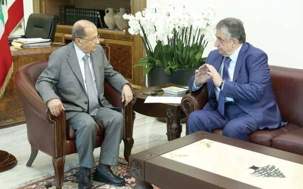 الرئيس عون استقبل ناجي البستاني