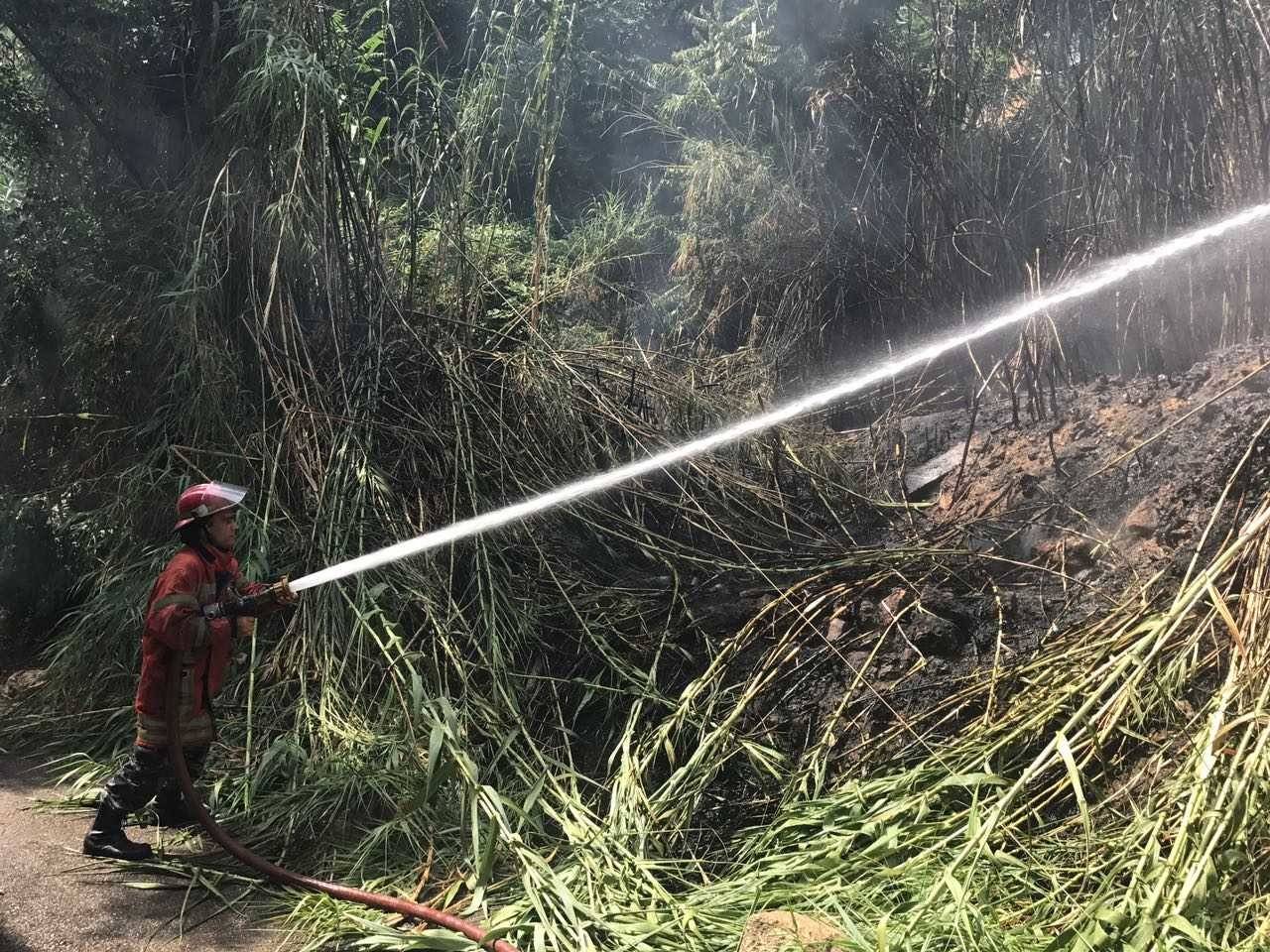 بالفيديو والصور.. إخماد حريق خلف مدافن الأرمن في الأشرفية