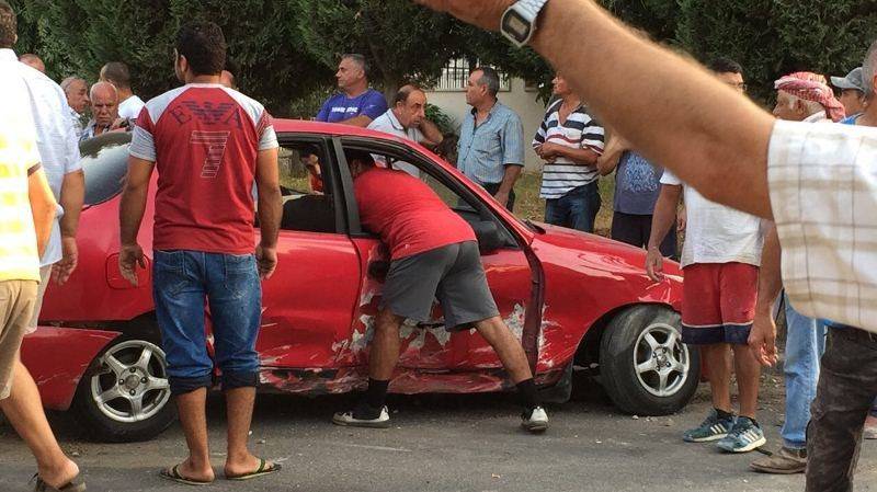 بالصورة.. جريح في حادث سير على طريق بشمزين في الكورة