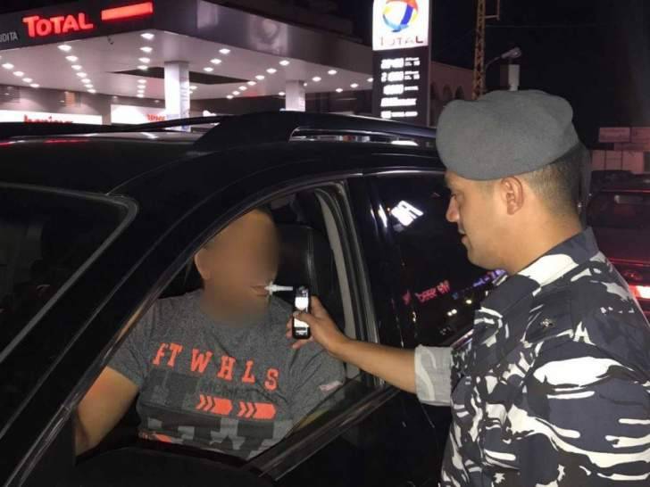 قوى الامن: حواجز لفحص نسبة الكحول بالدم لدى السائقين في عدد من المناطق